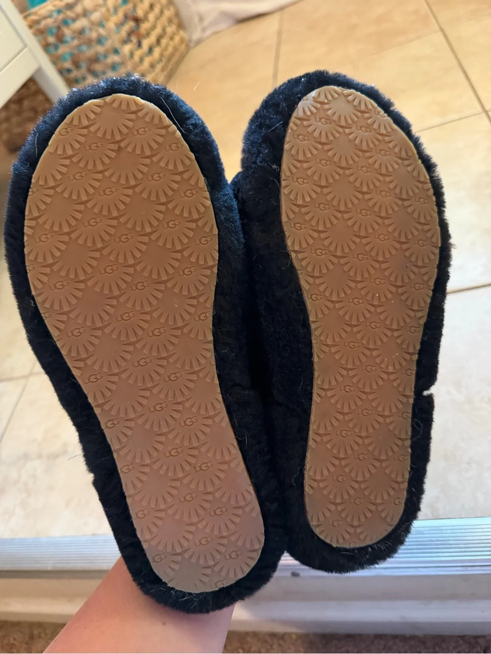 UGG Open Toe Slippers with Back Strap